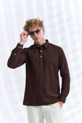 Cotton Henley Shirt