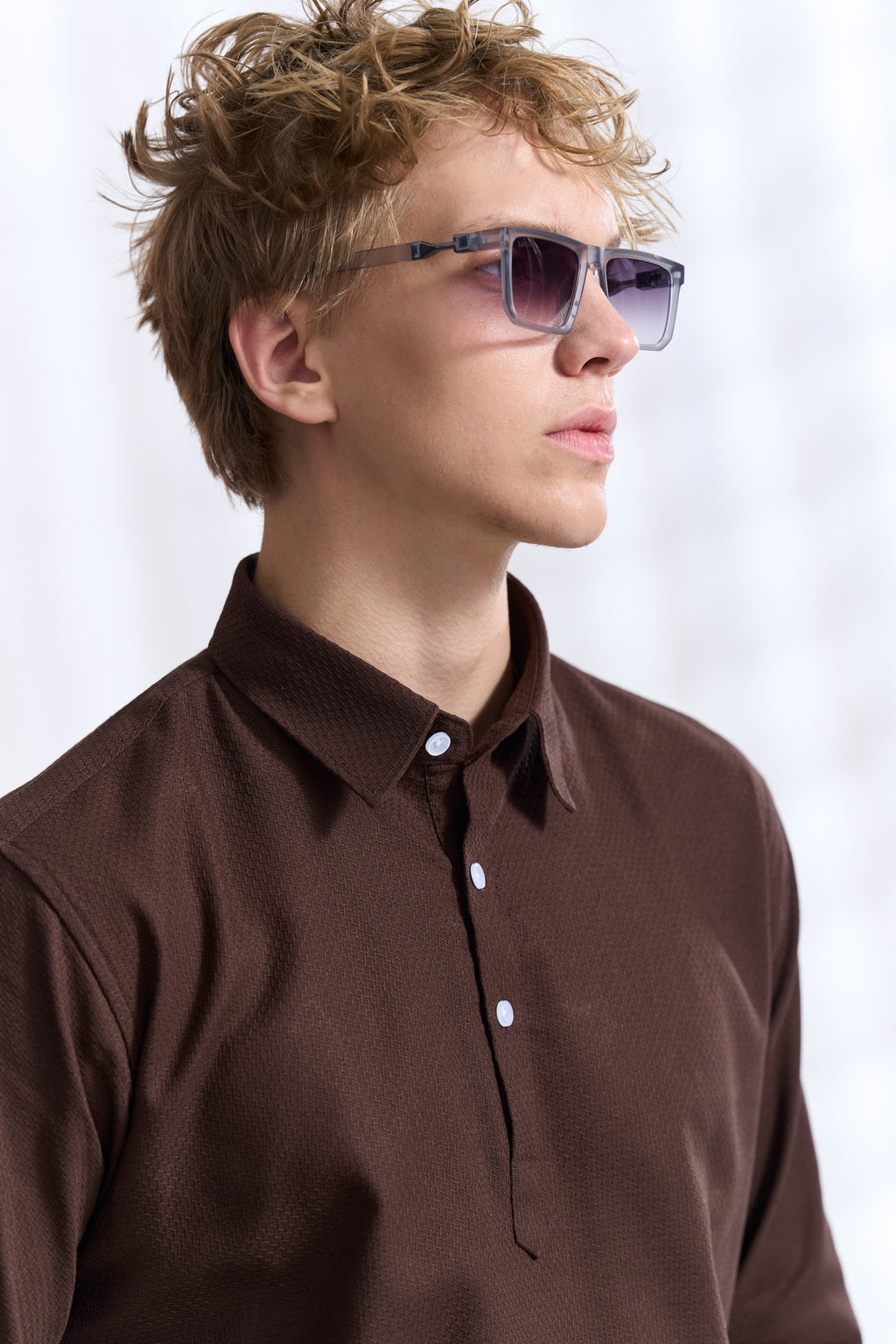 Cotton Henley Shirt