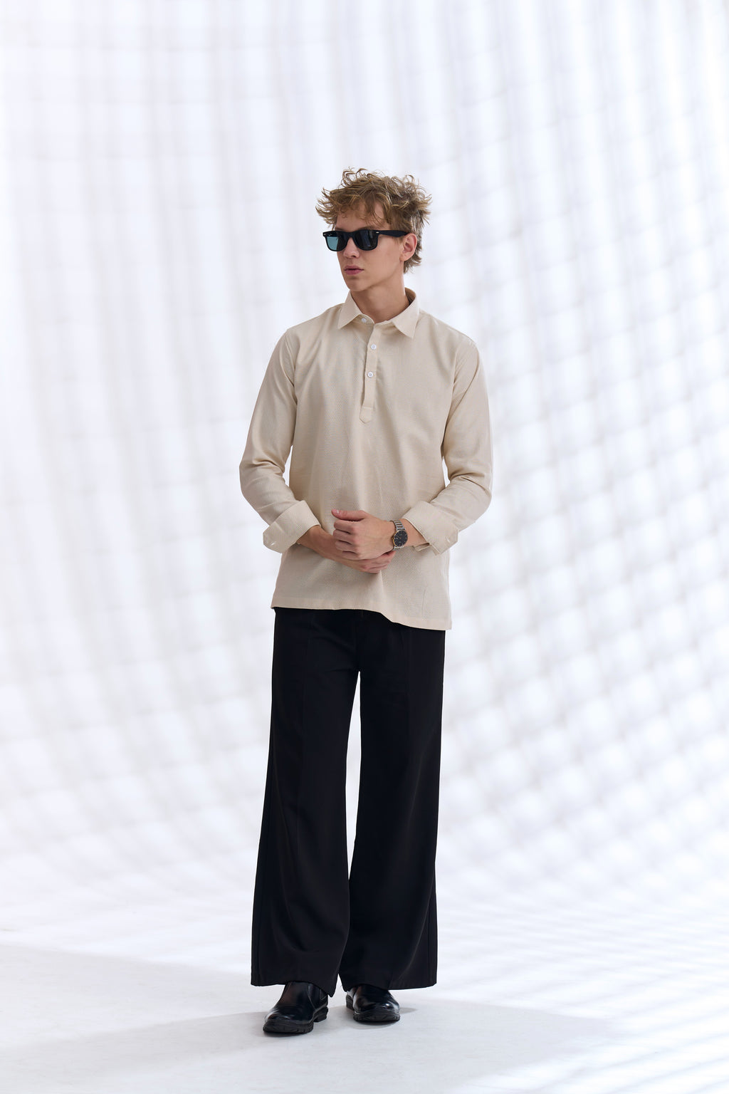 Cotton Henley Shirt