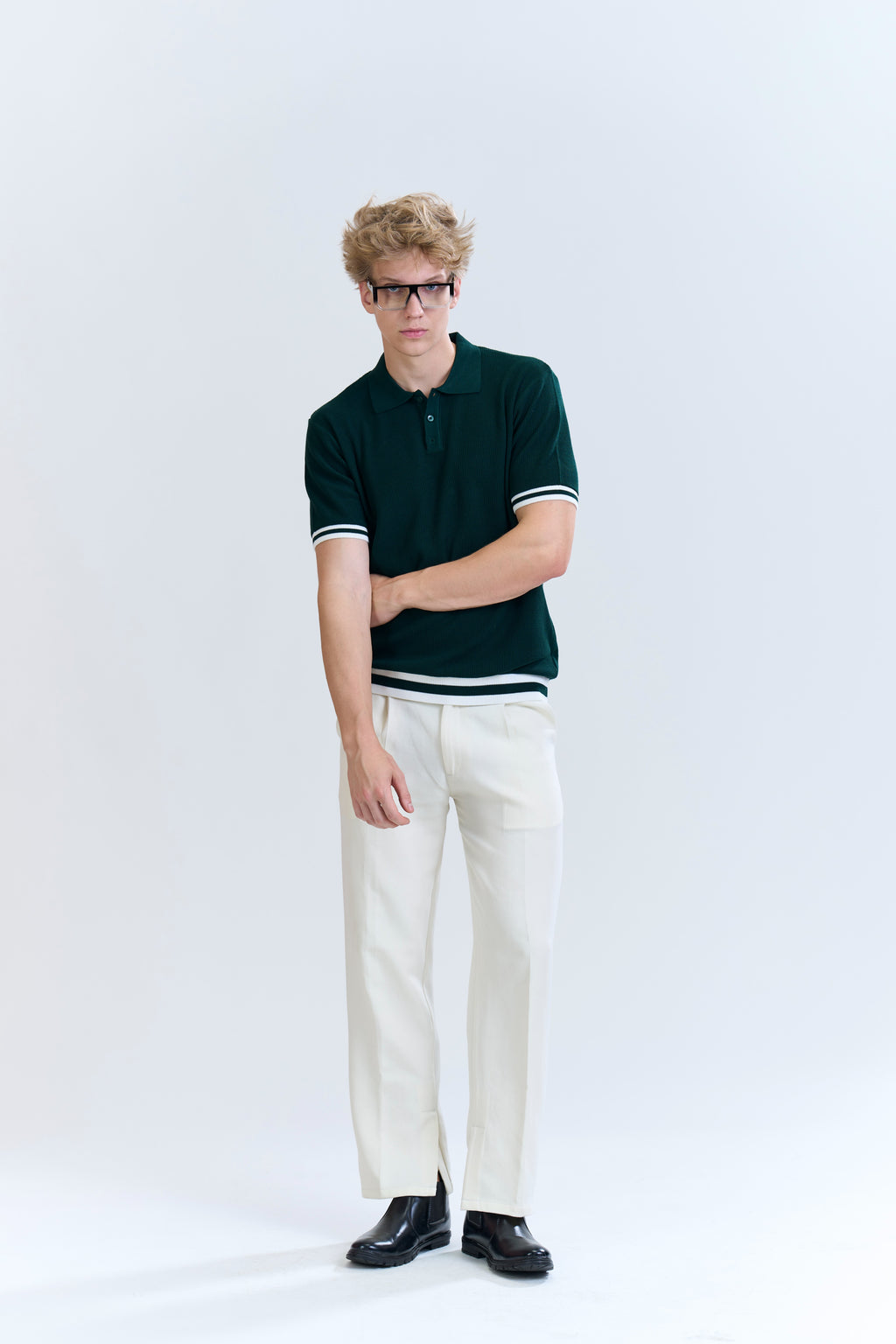 Classic Tipped Knit Polo