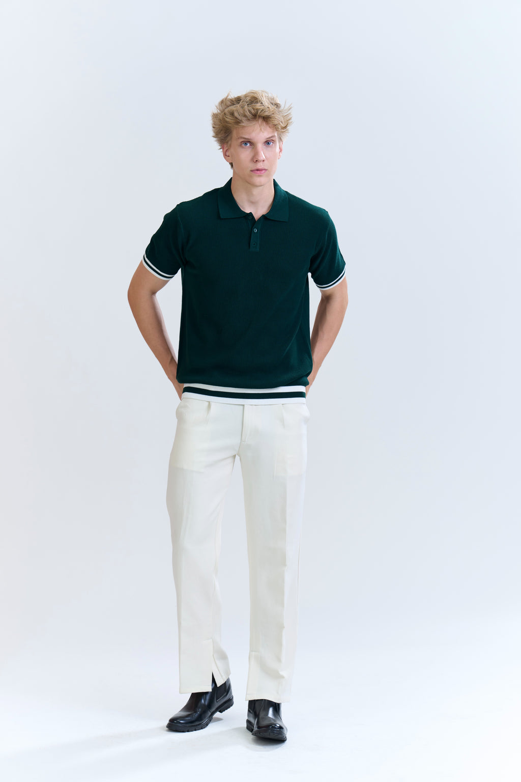 Classic Tipped Knit Polo