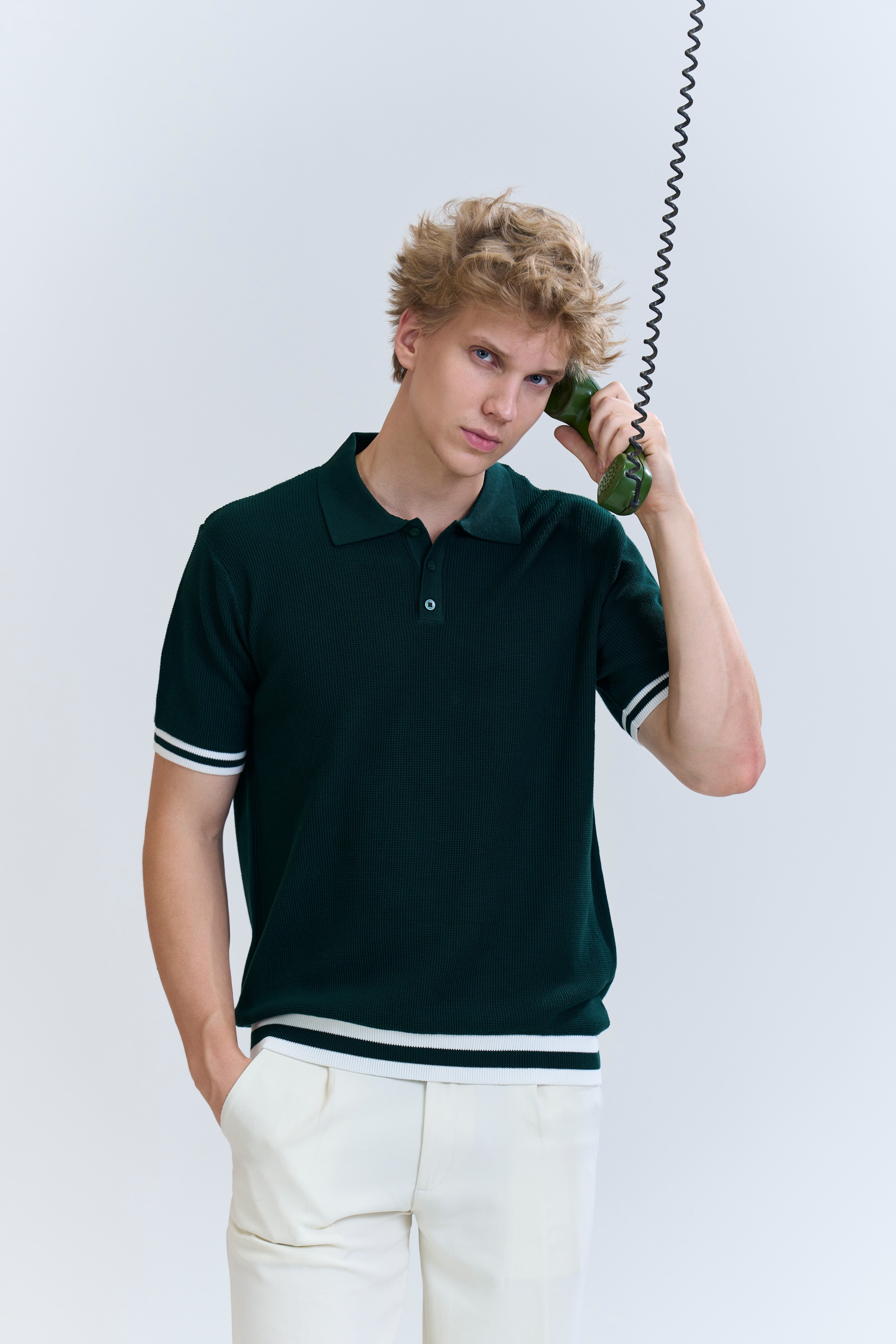Classic Tipped Knit Polo