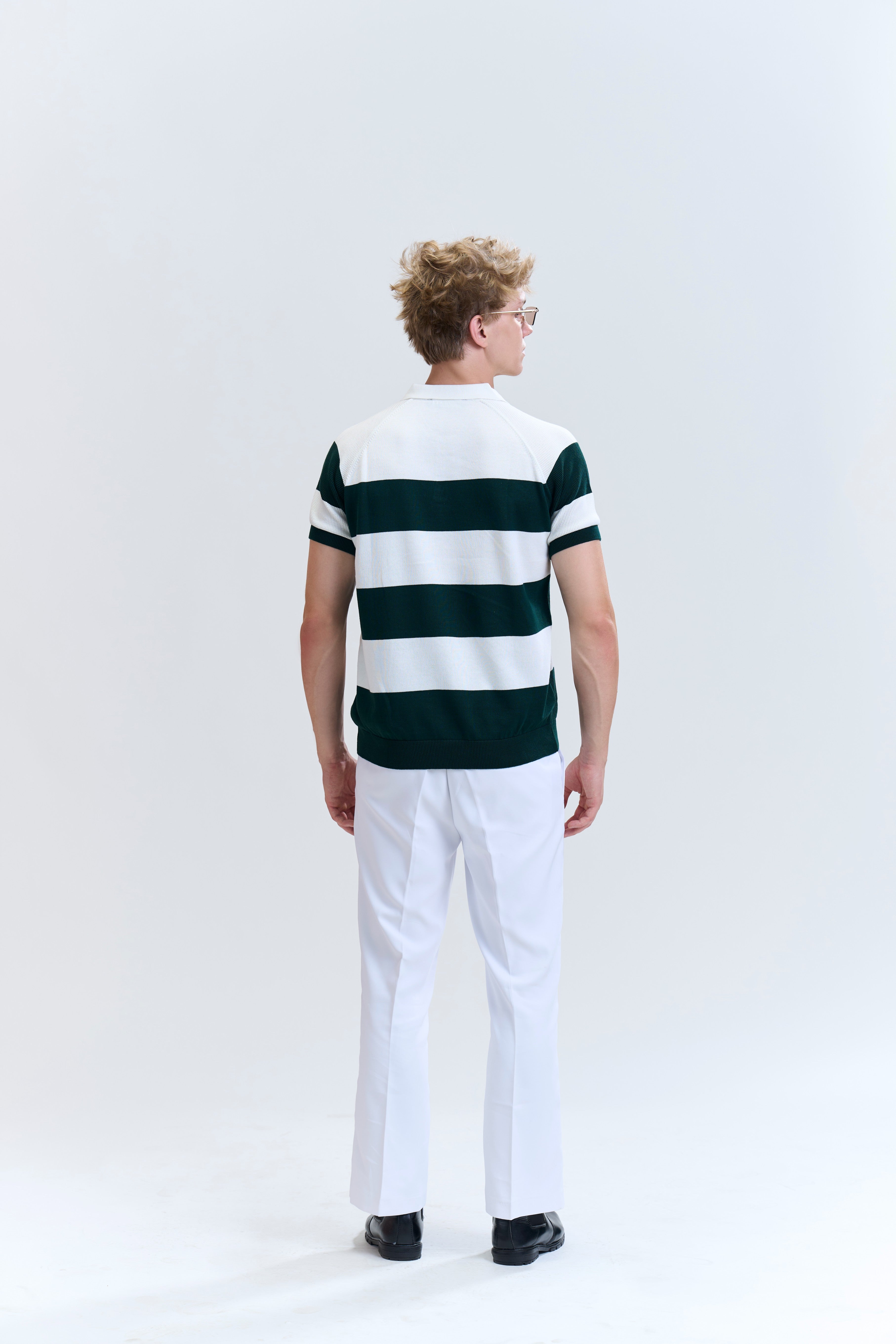 Classic Stripe Knit Polo