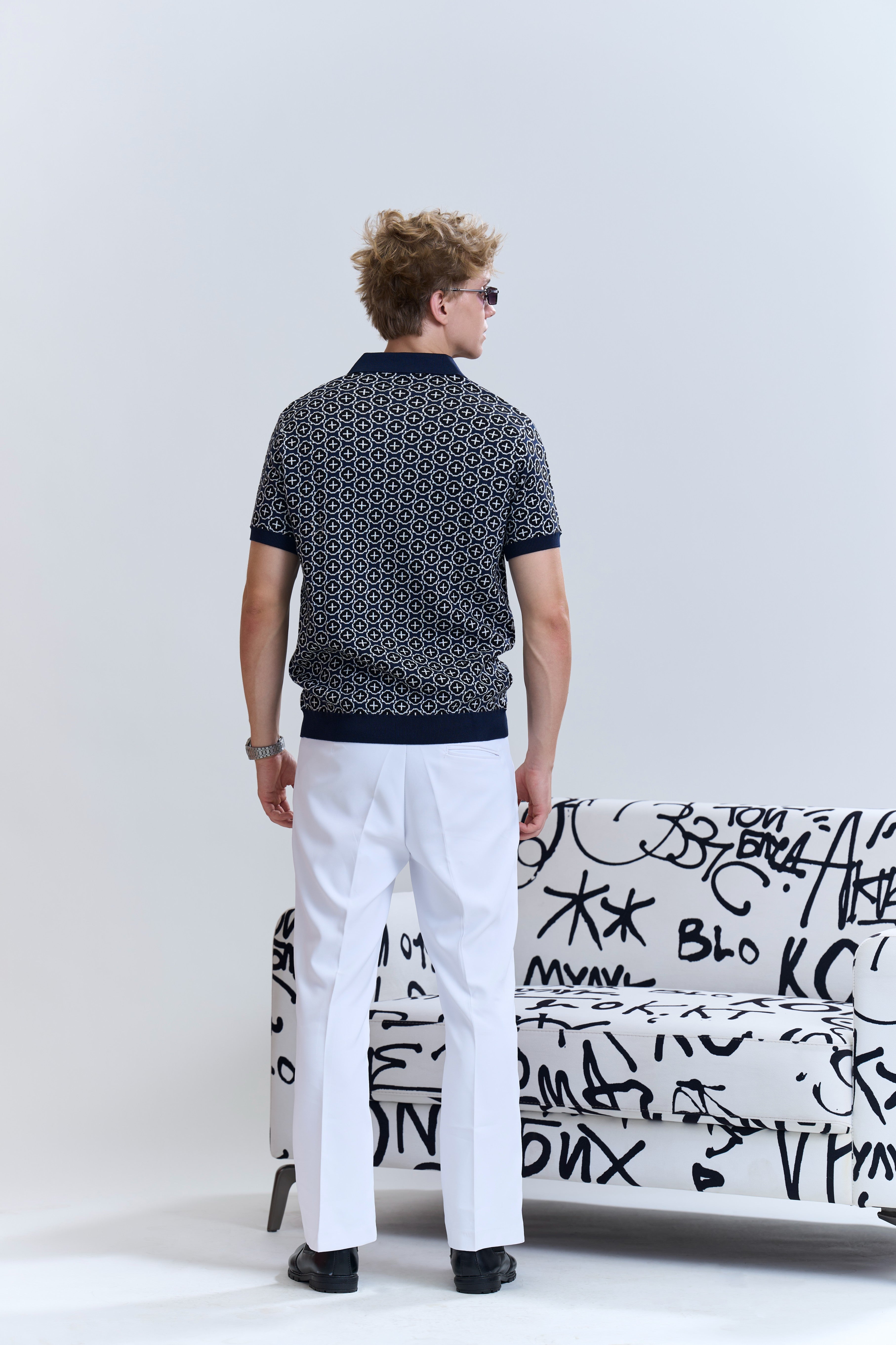 Heritage Jacquard Cotton Polo