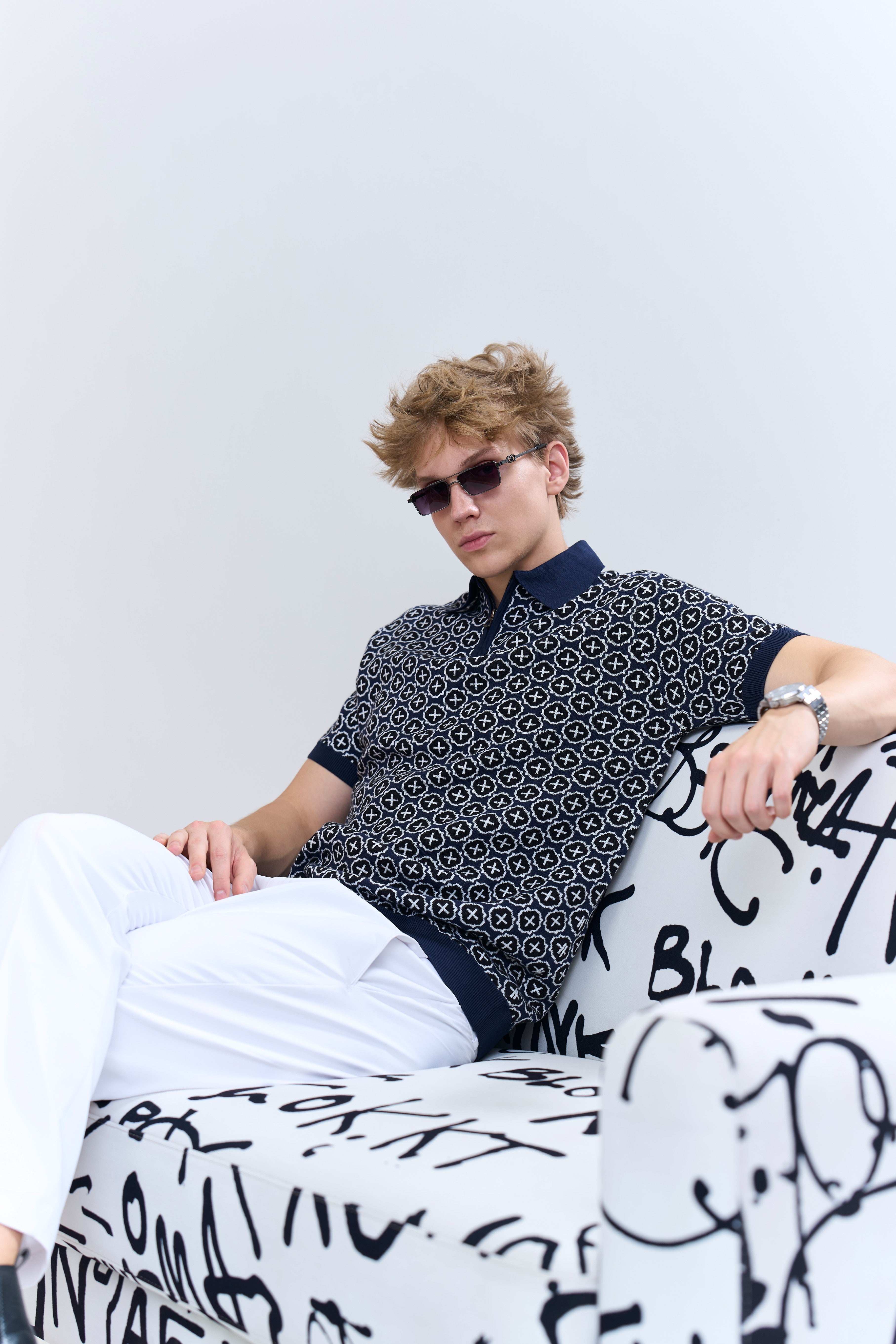 Heritage Jacquard Cotton Polo